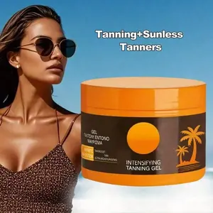 1PC-Quick Black Sunless Tanning Gel - Convenient And Effective, Suitable For All Skin Types, Men And Women's Natural Non-Tanned Lotion, Quick Solution For Tanning