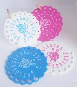 Knitting Needle Gauge - Size Chart - Knitting Tool Notion - US UK Needle Chart - 3D Printed