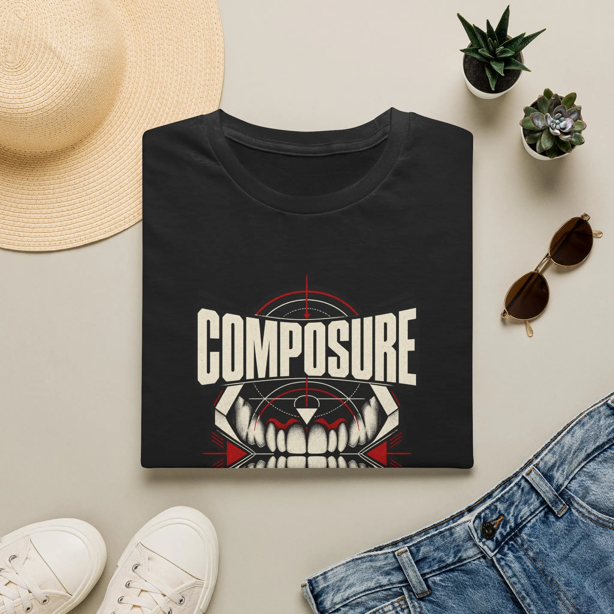 Composure Has Teeth Unisex Graphic T-Shirt | Edgy Underground Streetwear Tee