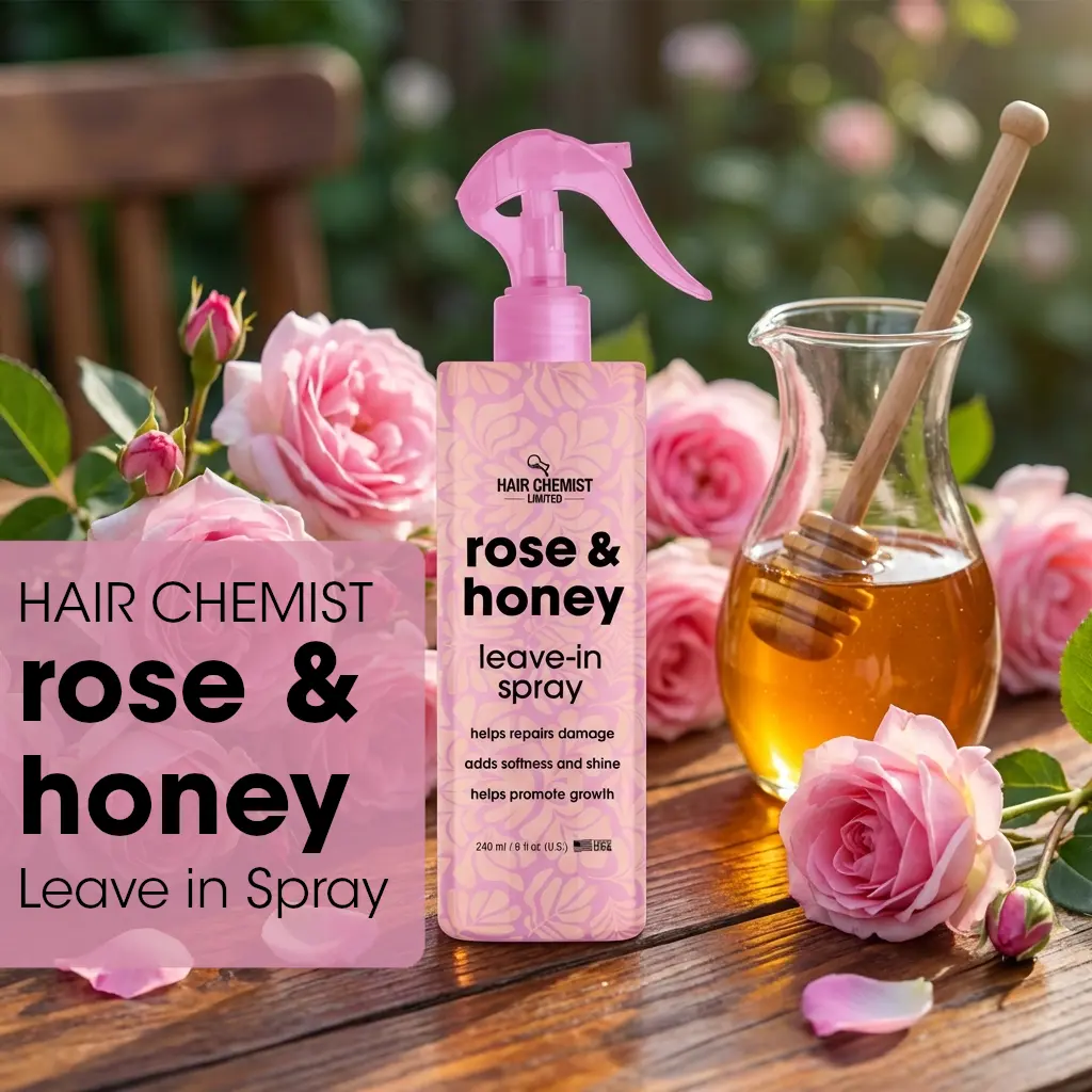 Hair Chemist Rose & Honey Leave in Spray 8 oz. Hair Chemist Rose & Honey Leave in Spray 8 oz.