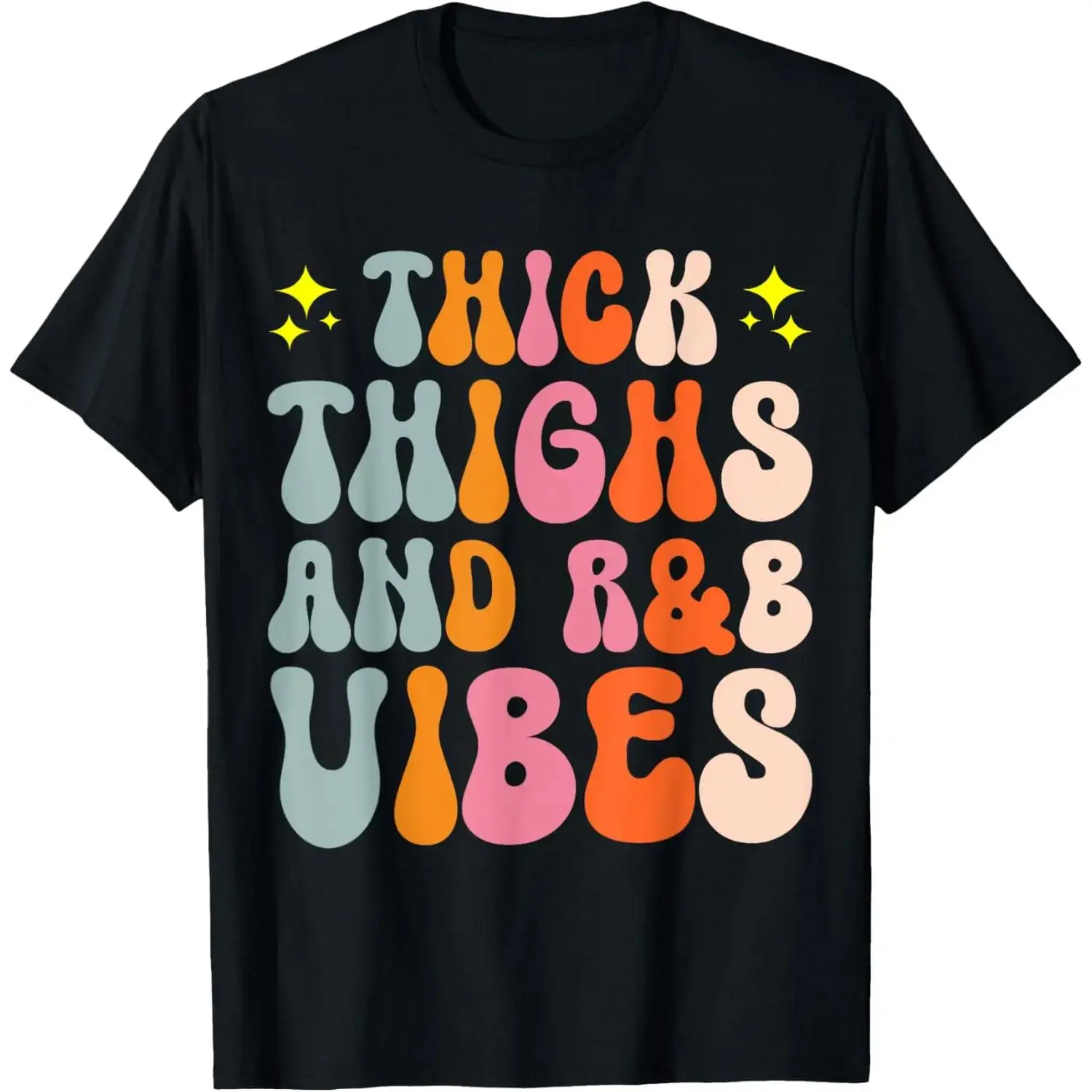 90s R&B female R&B and R&B fashion tight pants-style T-shirt, round neck, short-sleeved T-shirt, for women and men, with patterned design.
