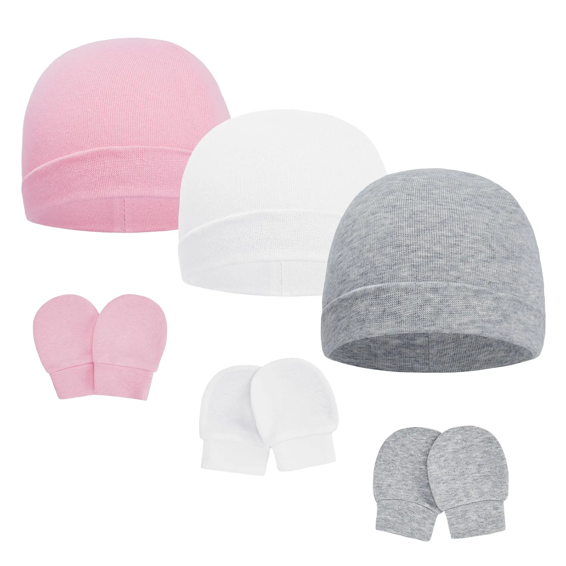 A 3 Pack Pink & White & Gray