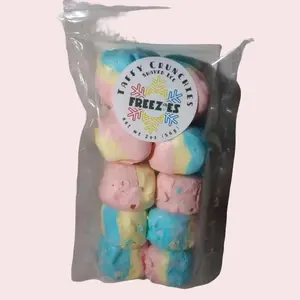 Freezies Shaved Iced Taffy Crunchies Sweet Candy Snack - Tangy & Refreshing Summer Treat - Premium Quality Bonbon Snack