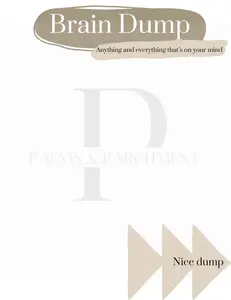 The Palms & Parchment Brain Dump Planner