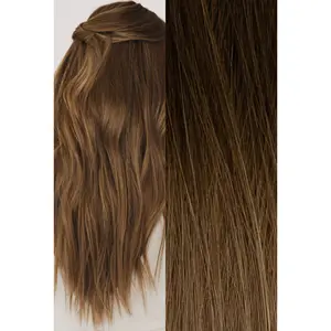 Waved Hand Tied Weft Ombré #3/8 (Spiced Cider)