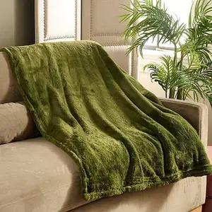 Concierge Collection Faux Fur Throw