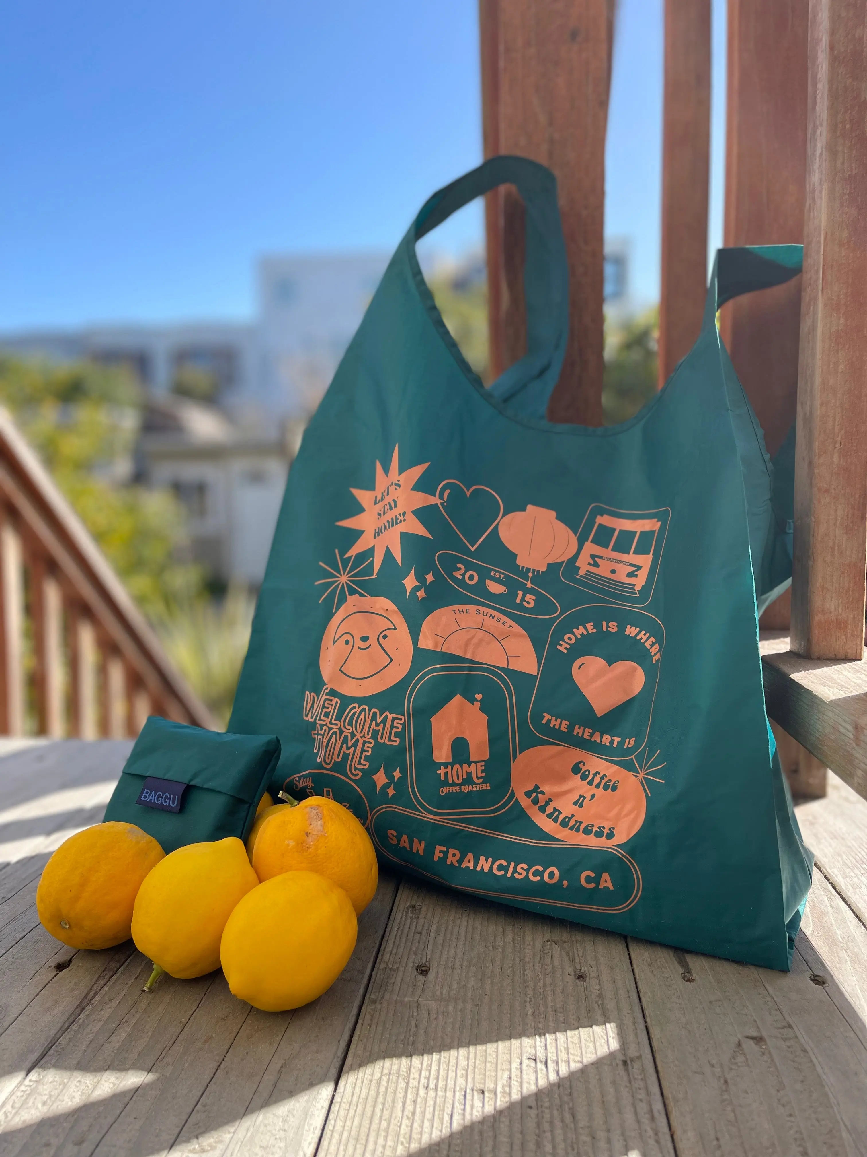 Home X Baggu Nylon Tote Bag Home X Baggu Nylon Tote Bag