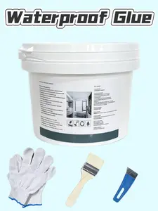 Clear Waterproof  Glue Fast Dry, Easy Leak Repair Coating for Roof RV Bathroom and Windows, Invisible Finish No Residue, Strong Adhesive for Home DIY Sealing