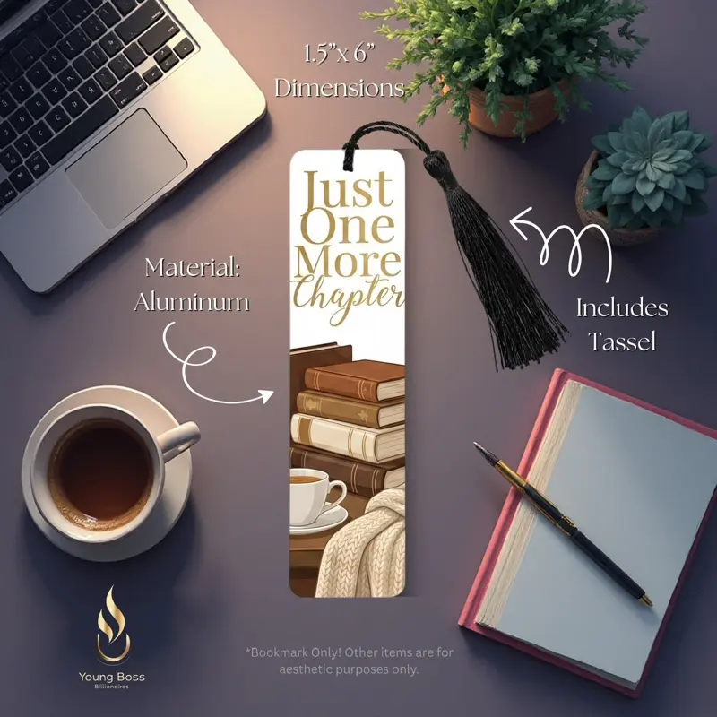 Just One More Chapter brown Bookmark