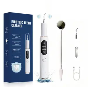 Remover for Teeth, Electric Tooth Cleaner Tartar Remover for Teeth with LED Light,5 Modes Rechargeable Teeth Cleaning Kit with Dental Tools Cleansing，teeth cleaning #SummerVibes