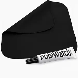 PolyWatch Plastic Watch Scratch Remover Polish with Microfiber polishing Cloth Professional Polish for Acrylic Watch Crystal Repair & Restoration