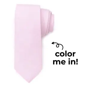 Coloring Tie - Light Pink