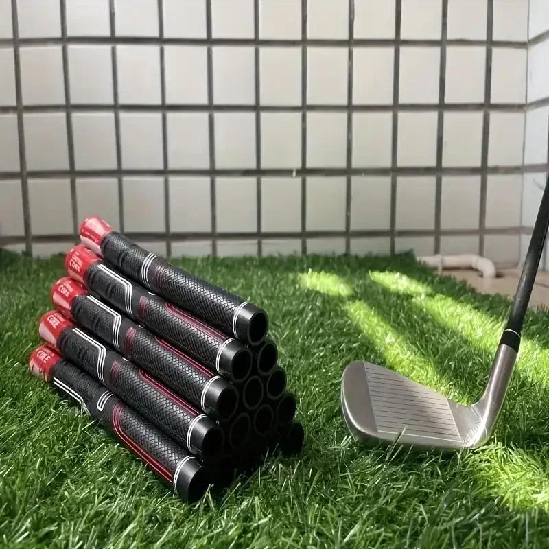 Golf Grip Non-Slip Rubber Warp Design Standard/Midsize/Jumbo Sizes Universal Fit for Iron Durable Golf Club Grips for Men & Women
