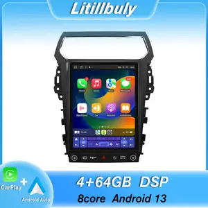 12.1" Android 13 4GB+64GB Car stereo for Ford Explorer 2011-2019 touch screen has Android Auto Wireless Carplay, Bluetooth WIFI supports GPS navigation