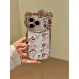Stylish and Shiny Cat Phone Case For iPhone 17 16 15 14 Pro Max – Shock-Resistant Case