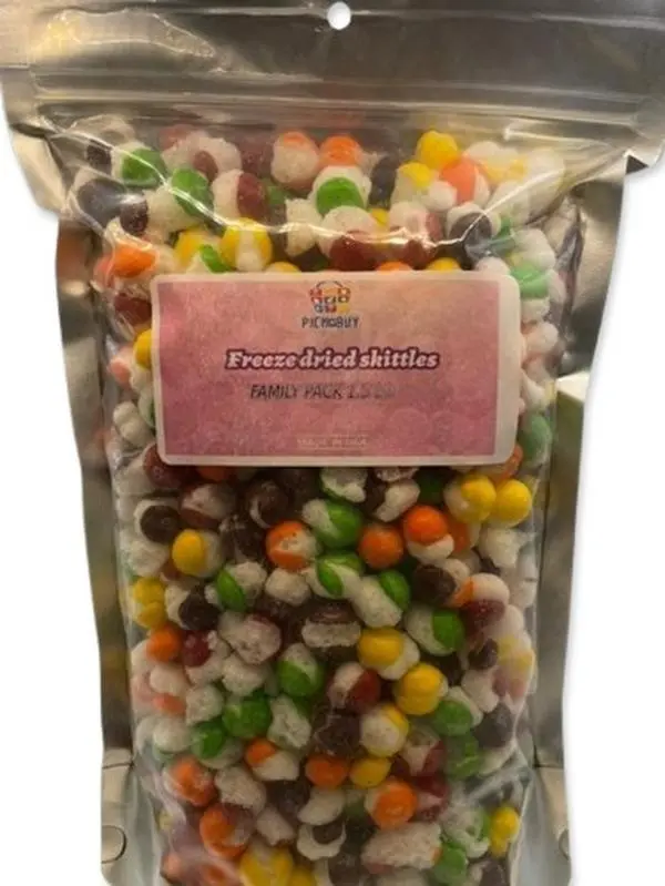 Freeze Dried Crunchy Comets 1 Pound, Premium Freeze Dried Crunchy Rainbow Nums Candy With Original Flavor, Made in USA, Gluten Free