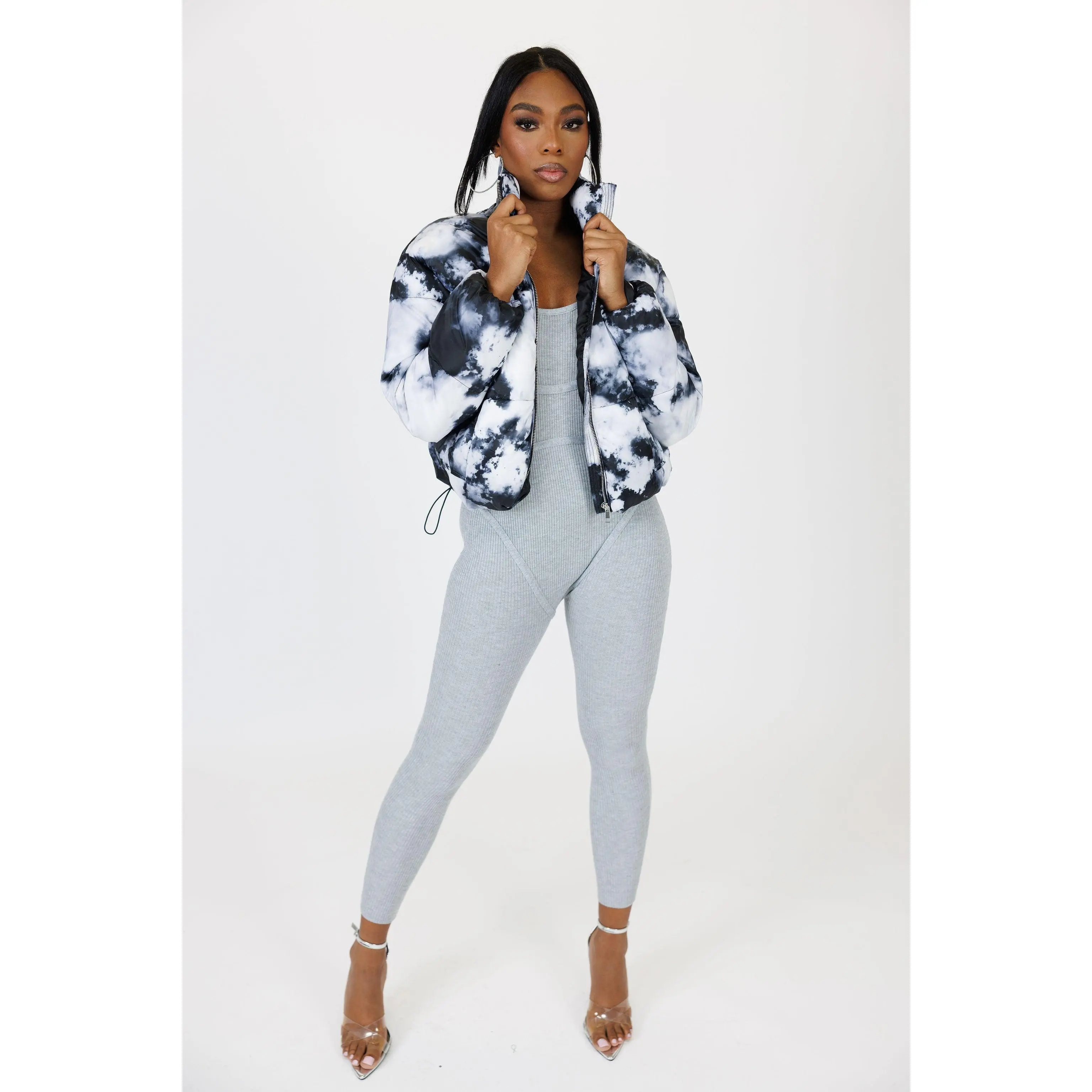 Layla Printed Puffer Jacket