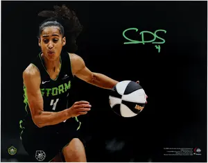 Skylar Diggins-Smith Seattle Storm Autographed 11" x 14" Dribbling Spotlight Photograph - Fanatics Authentic Certified
