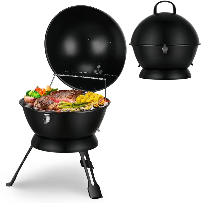Barbecue à Charbon Kingsford 14 Pouces, Rouge Et Noir – Neuf En Boîte Ouverte