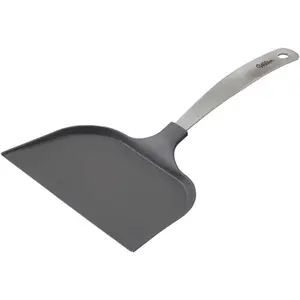 Really Big and Extra Wide Kitchen Spatula With Stainless Steel Handle, Cookie Spatula (Gray)