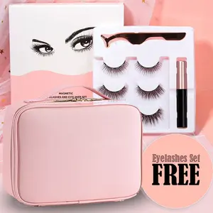 Travel Portable Make Up Organizer Storage Box Case Detachable Led Makeup Bag With Light Up Mirror