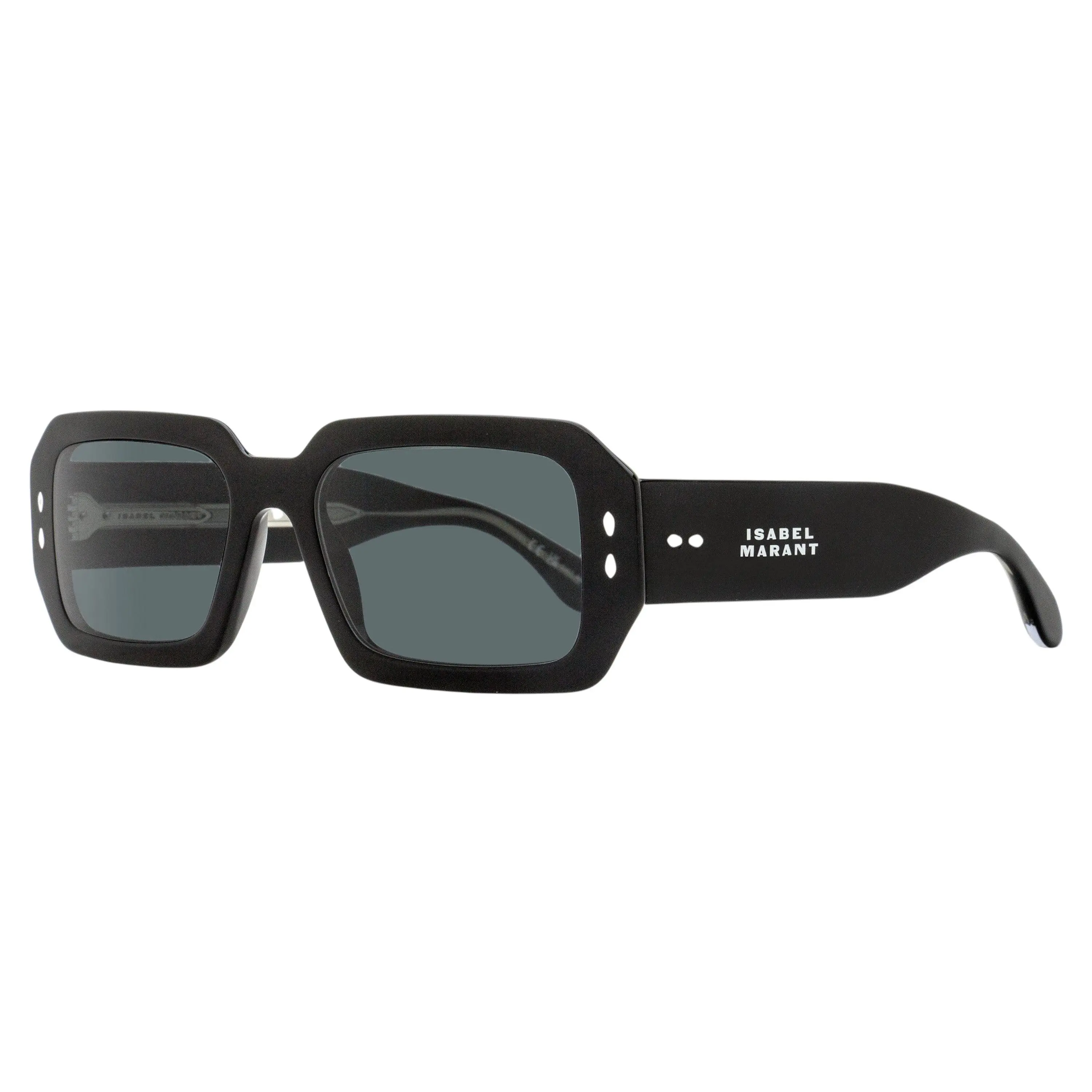 Isabel Marant Lizzy Sunglasses IM0144S 807IR Black 53mm, Bisphenol A (Bpa), Bold Contemporary Frames, Chic Parisian Aesthetic, Di(2-Ethylhexyl)Phthalate (Dehp), Female, Magnetic Look, Rectangle, Women, Riveted