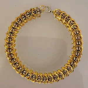 Handmade Sandworm Chainmaille Bracelet