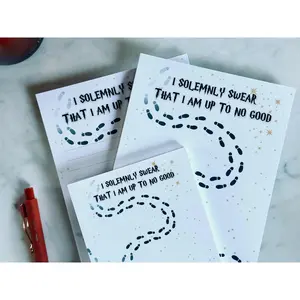 I Solemnly Swear I am Up to No Good Notepad high  quality notebooks spiral  notebook notepad  planners witchy planner