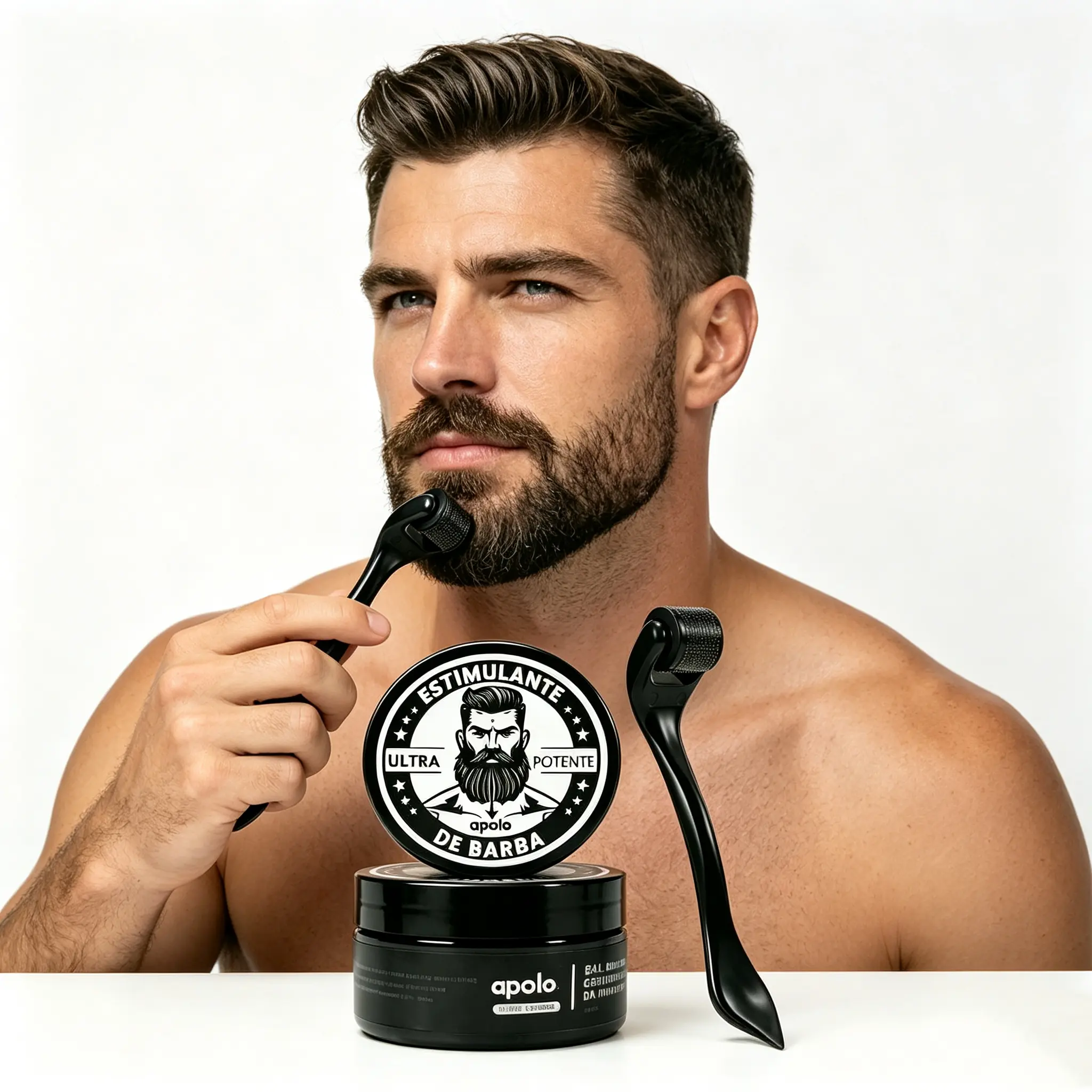 Apolo Men's Ultra Potente MinoxidilBeardCreambyApolo.2XStrength AlopeciaStimulant,FastFollicleActivationandRepair