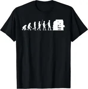 100% Cotton CNC Machine Operator Evolution for CNC Machinist T-Shirt