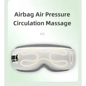 Intelligent eye massager - Hot compress eye massager - Rechargeable heated eye mask - Relieves fatigue - Protects eyes - Adjustable eye care device - Bluetooth eye massager - Eye rotation - Thermal vibration intelligent eye mask - 5 modes  15-minute timer