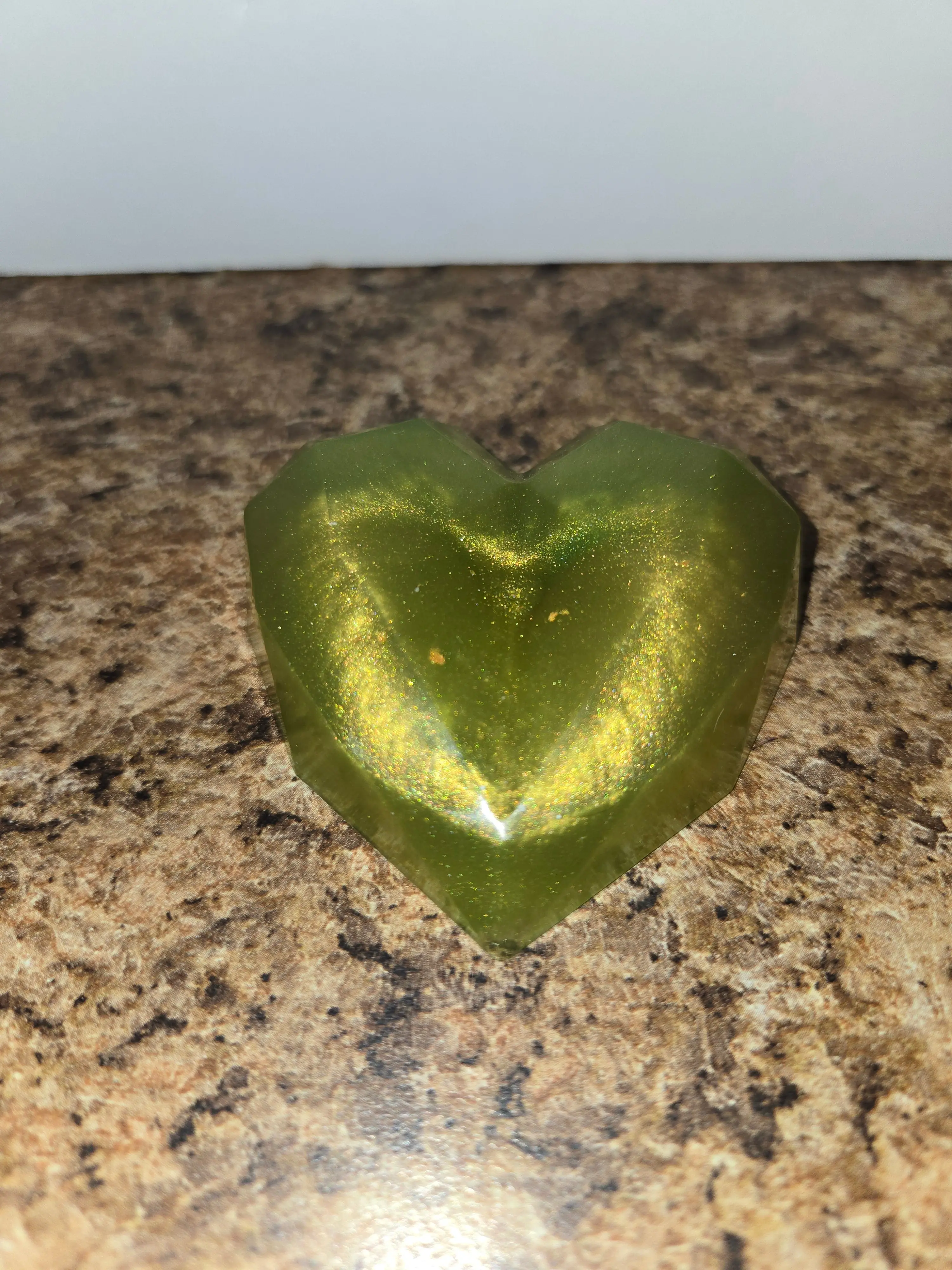 Heart paper weight decor