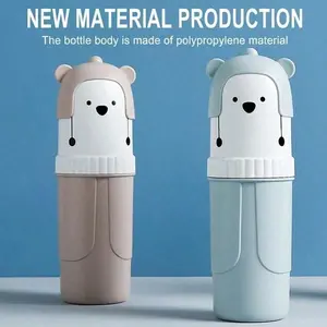 1pc Cute Toothbrush and Toothpaste Travel Container – a Hard Plastic Portable Storage Box, Ideal for Home, Travel, Business, Camping and School Supplies