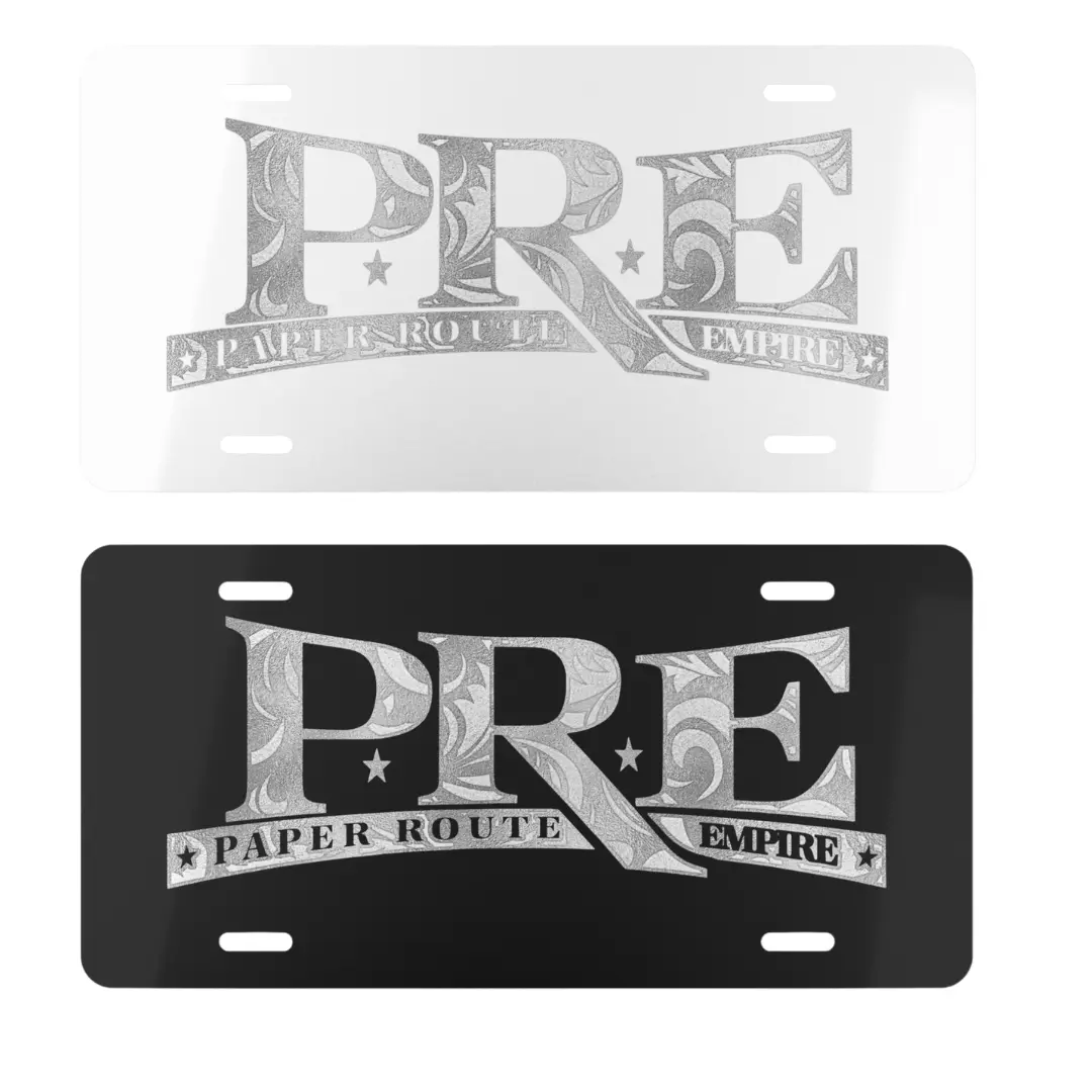 PRE License Plate (Not Chrome), truck accessories, Car tags, front license plate for trucks, custom license plate