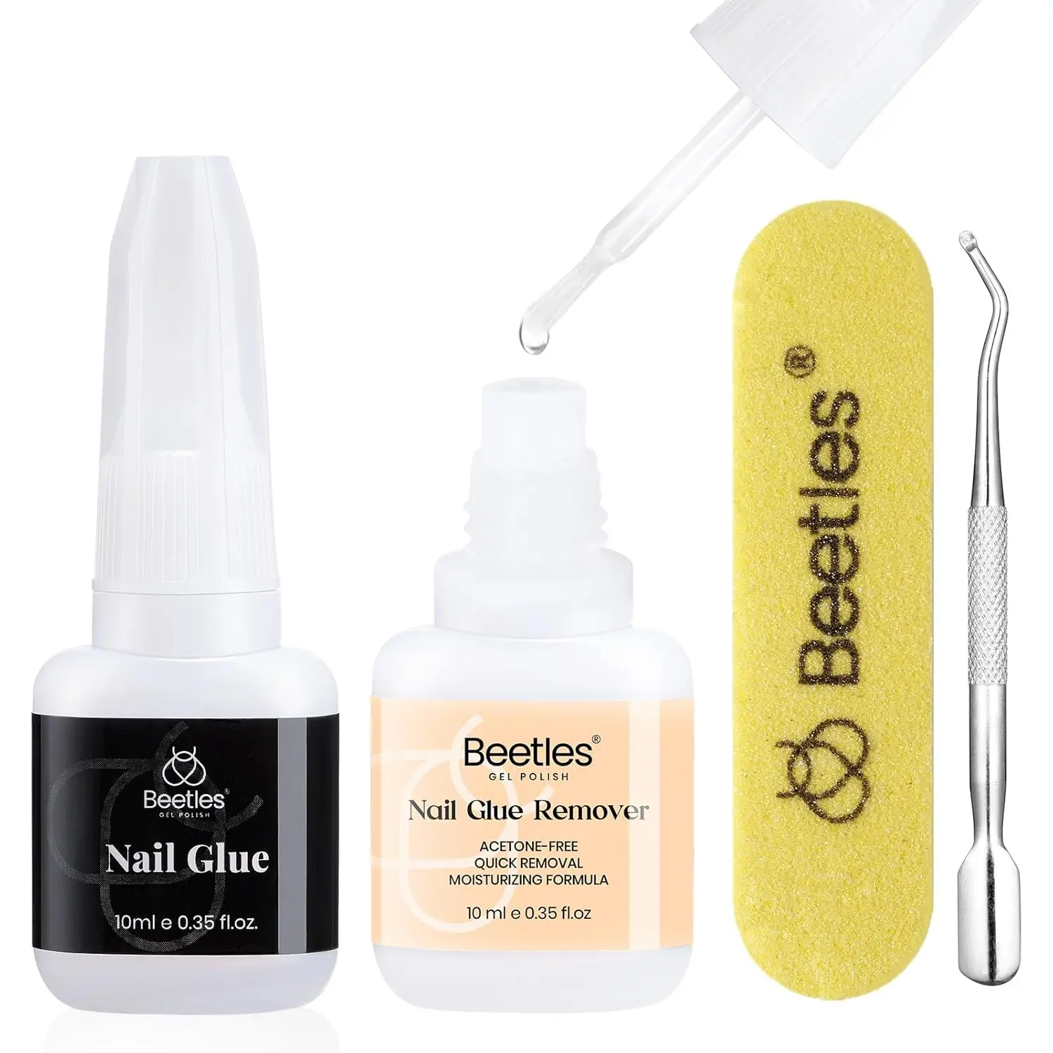Nail Glue with Glue Remover Kit(2 * 10ML)