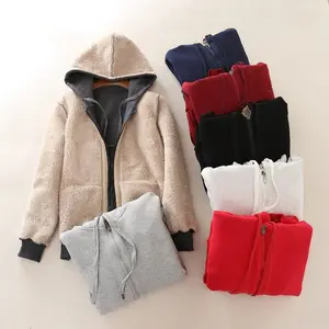 Hoodies For Women,Women'S Casual Full Zip Up Sherpa Lined Hoodie Sweatshirt Jacket Coat,Womens Hoodies-Fleece Lined Jacket Coat
