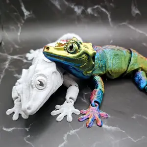 Articulated Gargoyle gecko | Fidget toy | 3d Printed fidget toy | gecko lizard | MatMire Makes | Stim toy
