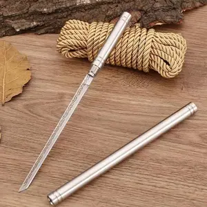 Stainless Steel Meat Knife Set with Blade & Handle, Durable Steak Knife, 1 Count Sheath, Thickened for Kitchen Use, Cutting Utensils, Stainless Steel Knives, Kitchenware