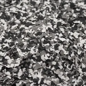 Color Chips for Garage Epoxy Floor Flakes Concrete Floor Coatings Decorative Paint Flakes for Interior Exterior Walls 360g Black White Grey