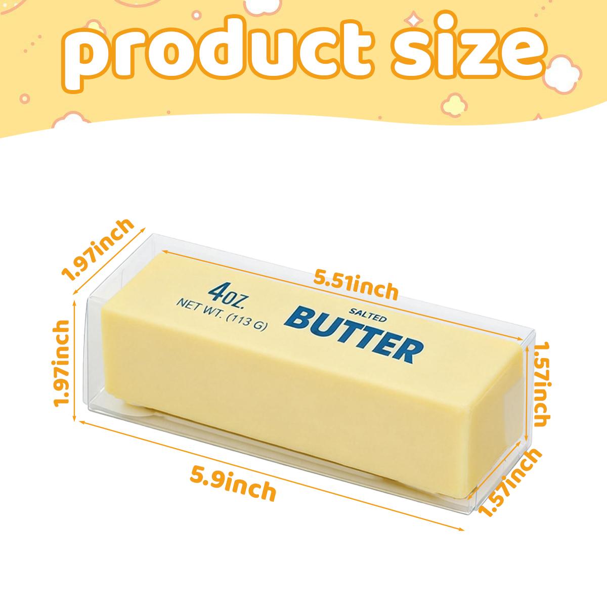 Super Soft Butter Toast Bread Squishy Toy, Stress Fidget Stick for Teens & Adults, Adorably Realistic Design, Funny Gag Gift for ADHD，Party Favor Gift,Fools' Day gift