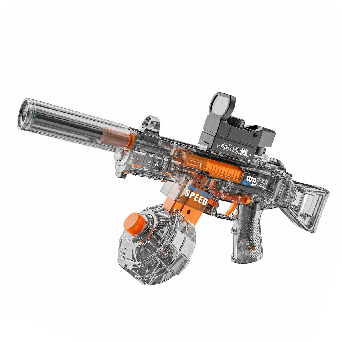 Electric Water Shooting Toy, Water Blaster, High Pressure Water Shooting Toy with Light & Sound, Usb Rechargeable Toy for Outdoor Play, Gift for Boys