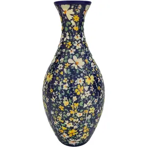 3D Puzzle Vase  Flower Vase for Adults Made by 160 Curved Plastic Puzzle Pieces, Vases for Flower Home and Office Decor