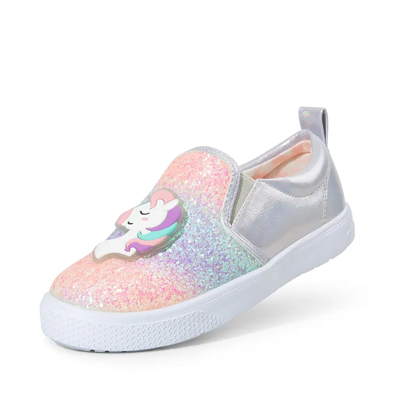 DREAM PAIRS Toddler & Little Girl Slip-On Walking Trainers, Comfortable Kids' Shoes