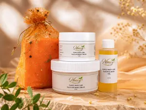 Nancy skin care complete face and Body carrot Body care set (Pack of 4)