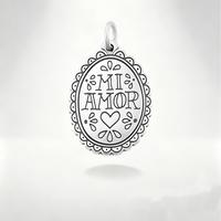 Lace letter pendant