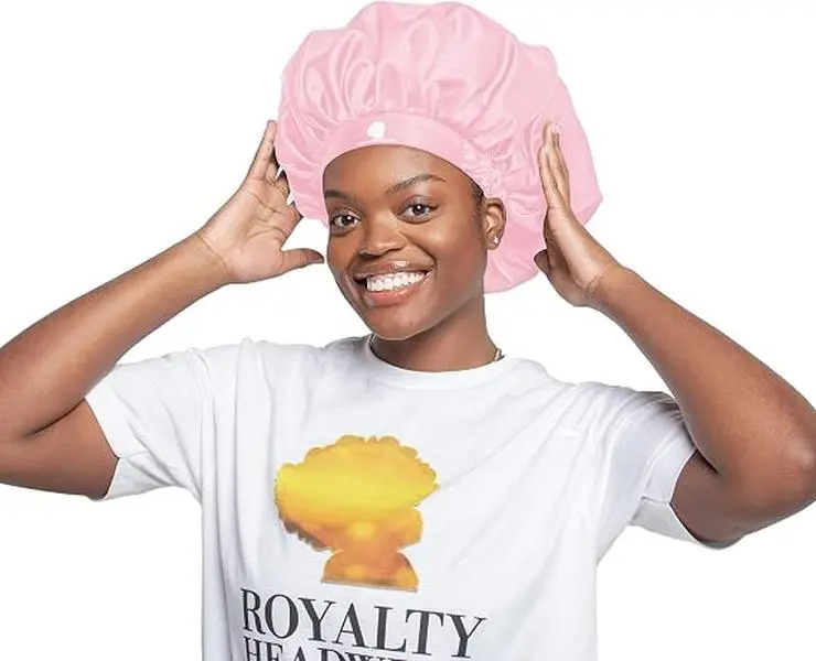 Women's Silk Satin Bonnet Sleep Cap, Extra Large & Adjustable with Non-Slip Band for Smooth Hair Protection, Adults, Haircare, Non-Slip Design