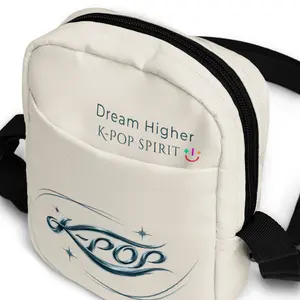K-Pop Crossbody Bag for Women & Men, Korean Streetwear Shoulder Bag with Adjustable Strap, Lightweight Small Sling Bag