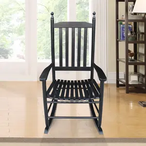 wooden porch rocker chair BLACK, without mat wooden porch rocker chair BLACK, without mat