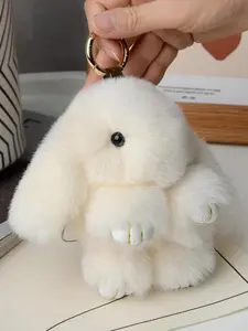 Cute Rabbit Design Bag Charm, Plush Bag Charm for Women, Fashion Bag Charms, Fashionable Bag Decoration, Trendy All-Match Accessory, Exquisite Gift Idea