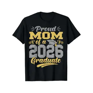 Celebrate Graduation with a Luxurious Soft Golden Lettered TShirt Perfect for AllSeason Senior Year Festivities for Women Men and Couples